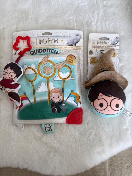 Harry Potter Other - HARRY POTTER Baby Set of 2 Crinkle Teether blanky toy & Mirror Toy NEW!
